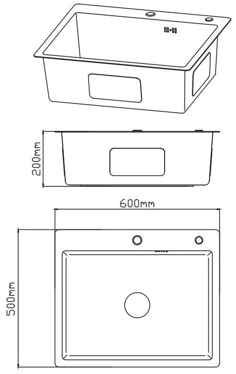 Мойка кухонная Diadonna DS6050