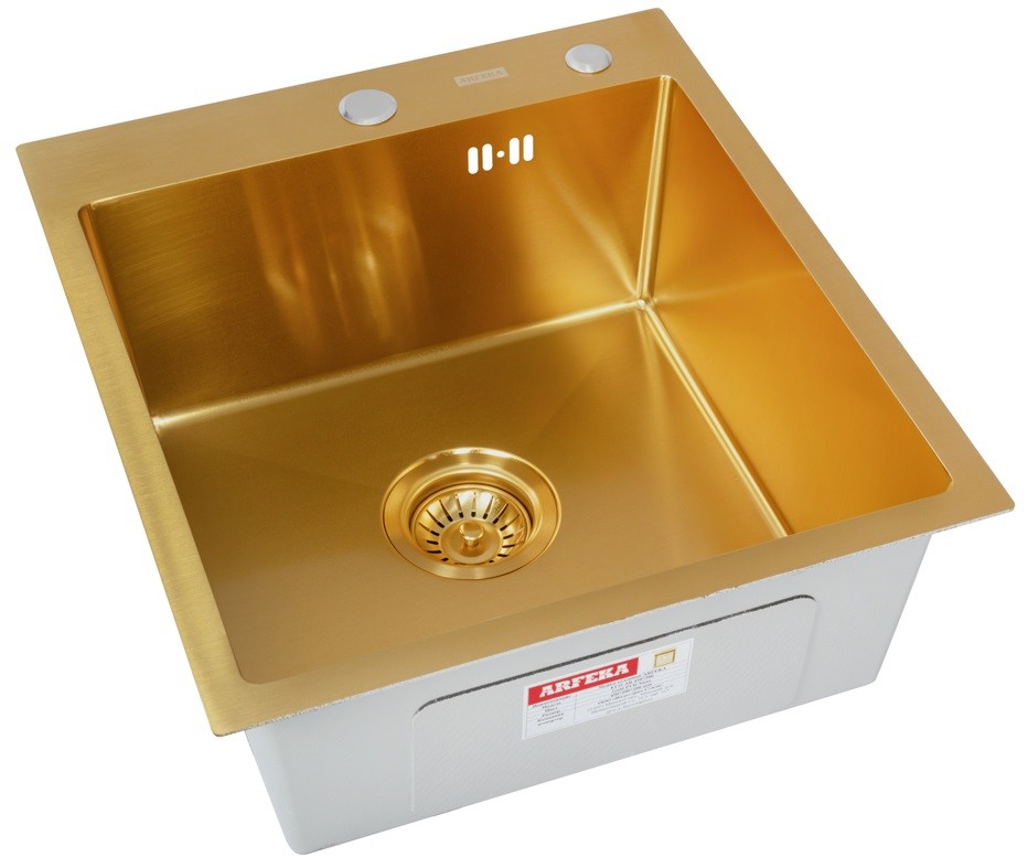 Мойка кухонная ARFEKA ECO AR 450*500 GOLD PVD NANO