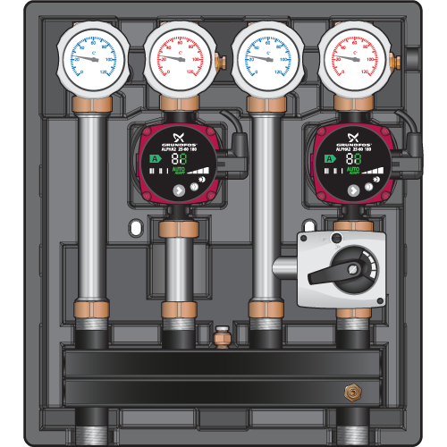 Насосная группа Meibes Kombimix UK/MK (ST) с насосом WITA HE OEM2 40/60