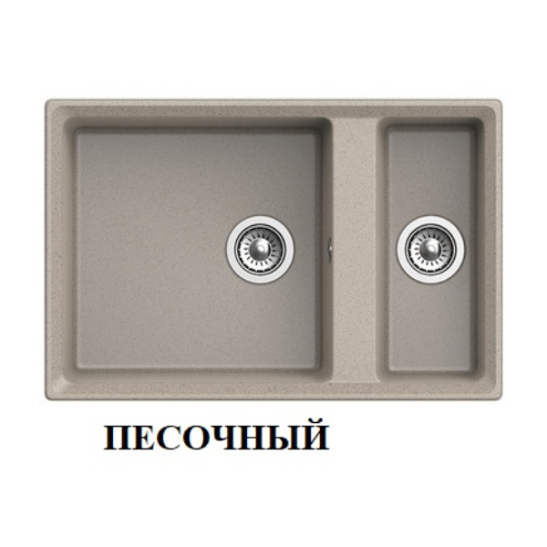 Мойка кухонная GRANFEST GF-LV-760K (песочный)