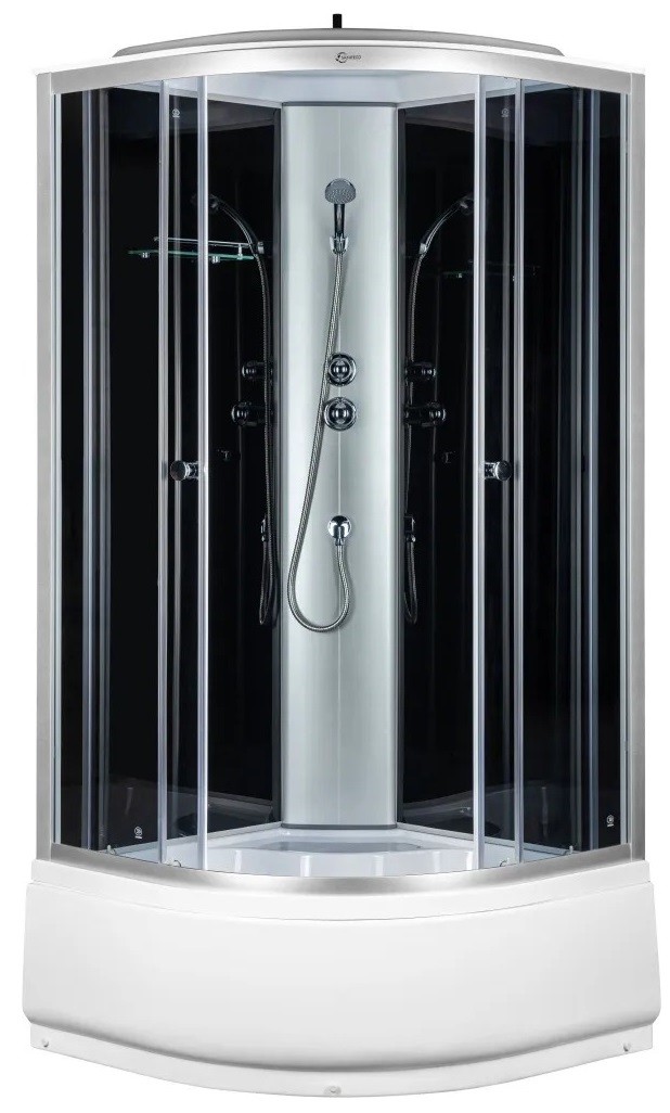 Душевая кабина Saniteco SN-90B 90x90 черная