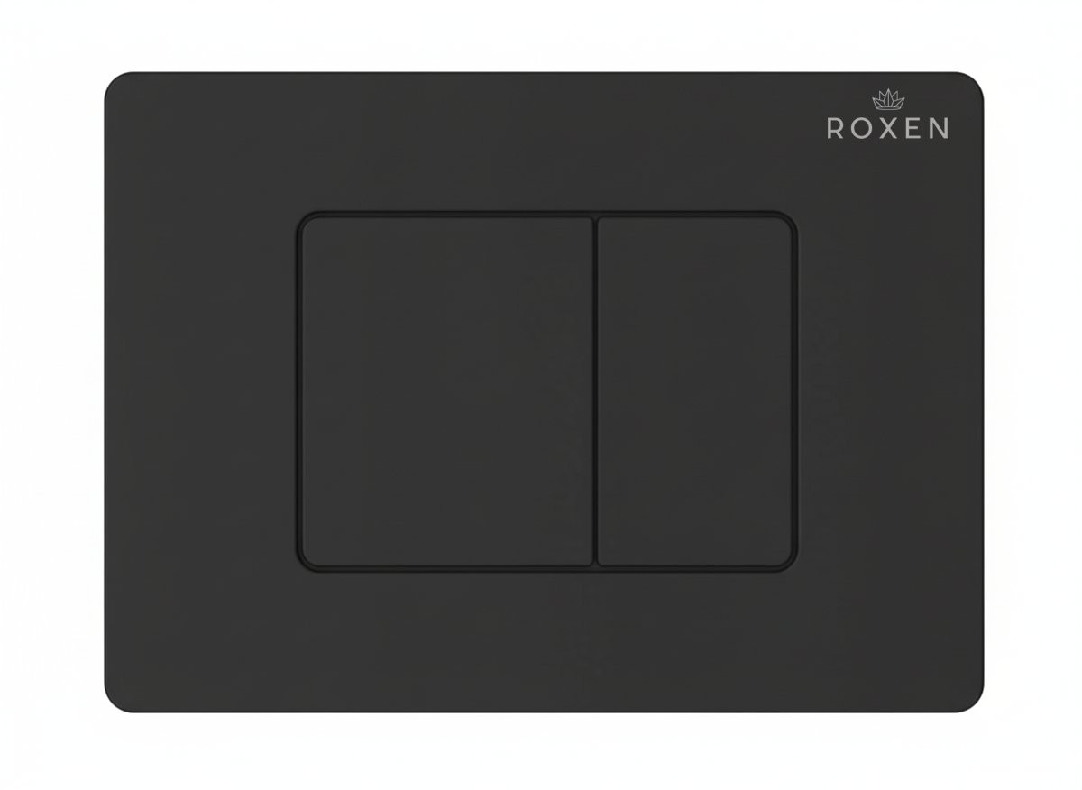 Кнопка смыва Roxen Steel 420280BM черный
