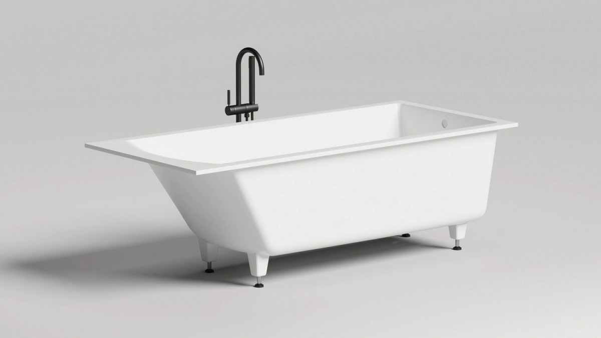 Ванна из искусственного камня Salini Cascata 180х80 S-Sense 104213M