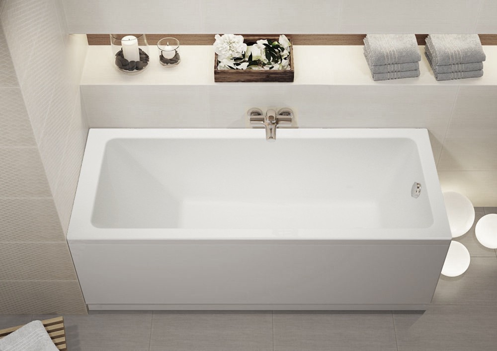 Ванна акриловая Ventospa Novaro 150x70 с каркасом и экраном