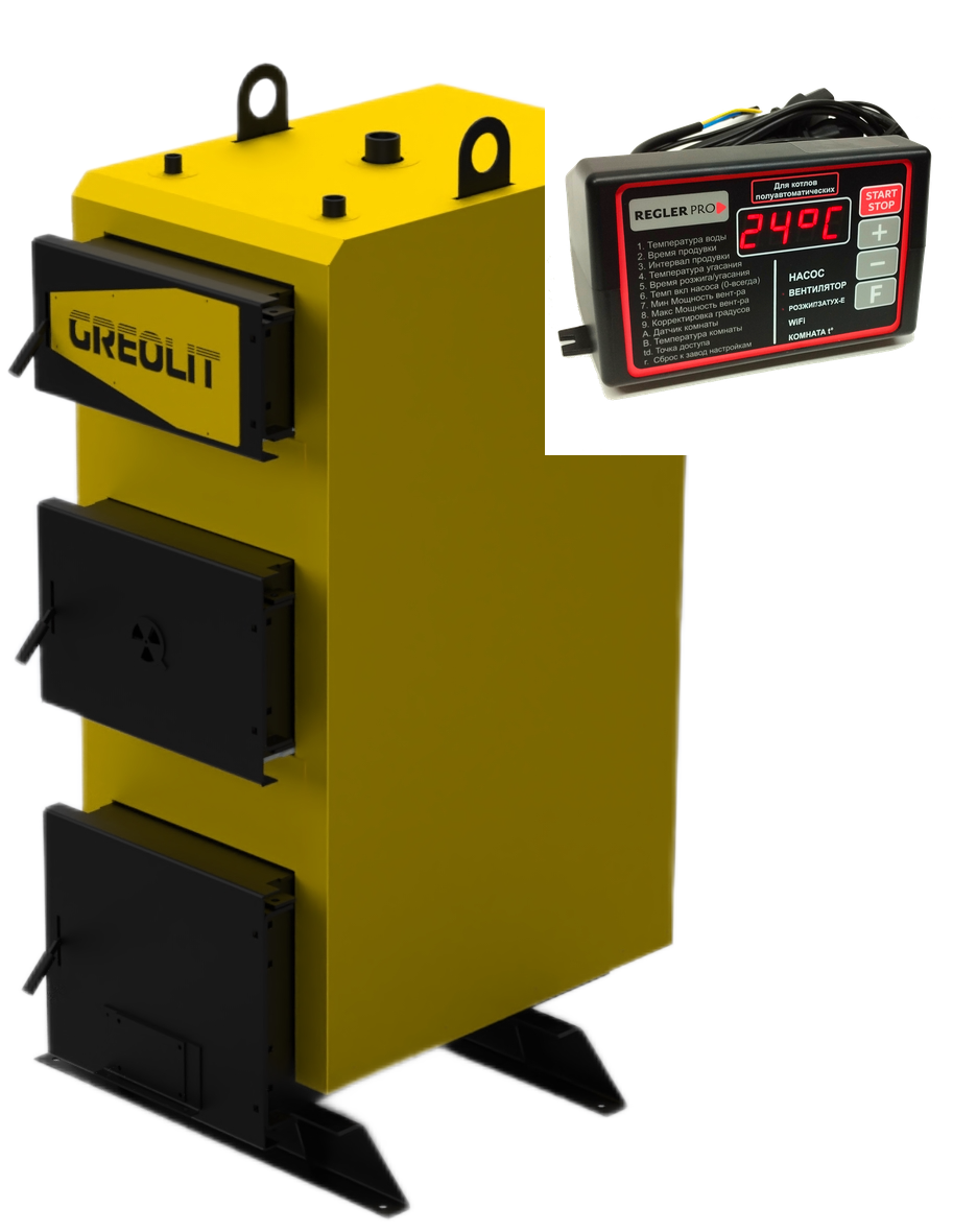 Твердотопливный котел GREOLIT DEEP Plus 40 (с автоматикой)