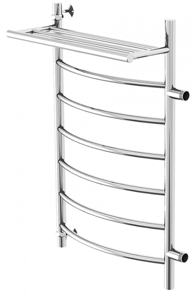 Полотенцесушитель водяной Gloss & Reiter Raduga Leri Lux 50x80 (1") c полочкой