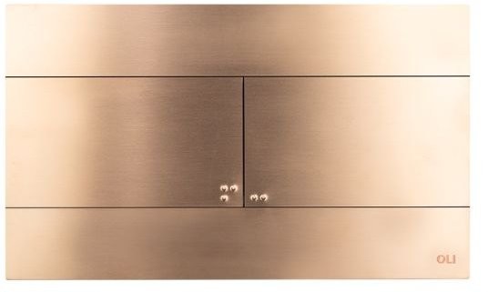Кнопка смыва Oli Slim INOX 889312 бронза/медь