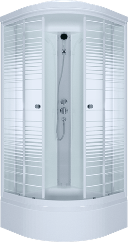 Душевая кабина Triton Стандарт В3 90x90 (стекла полосы)