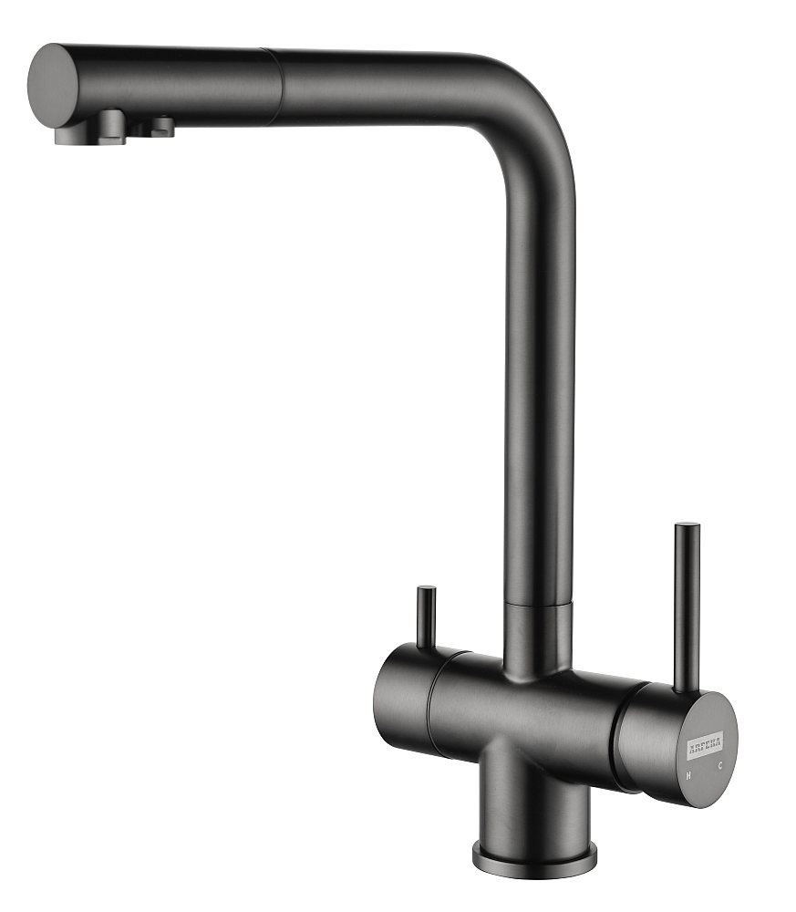 Смеситель для кухни ARFEKA GEMINIA Black PVD