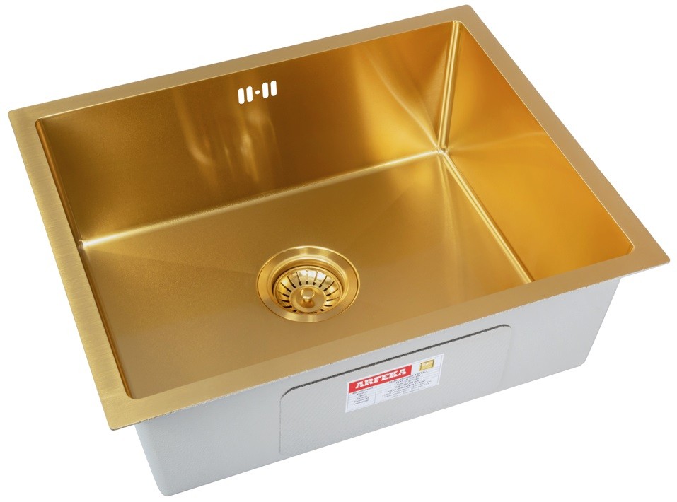Мойка кухонная ARFEKA ECO AR 550*450 GOLD PVD NANO