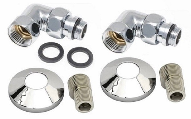 Комплект нижнего подключения Stinox 3/4" x 1/2" круглый уголок в ассортименте