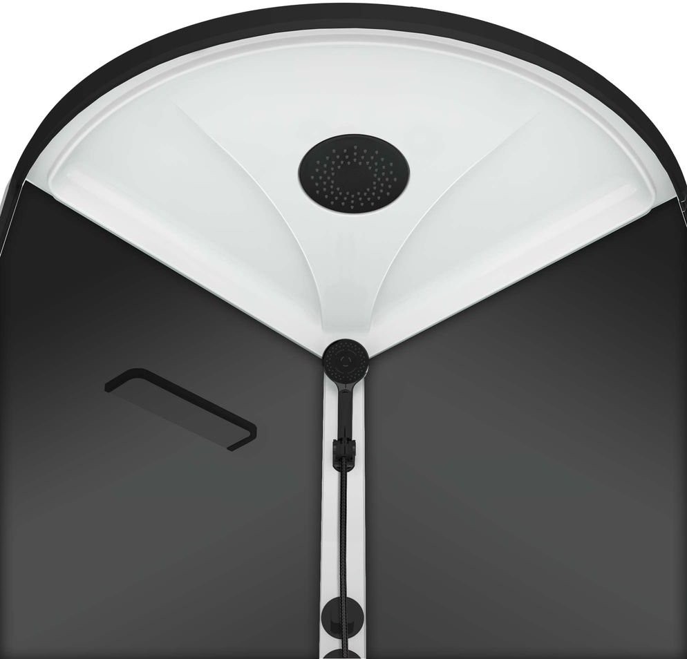 Душевая кабина Domani-Spa Simple 99 V1.2 Black 90x90 прозрачное стекло / черные стенки