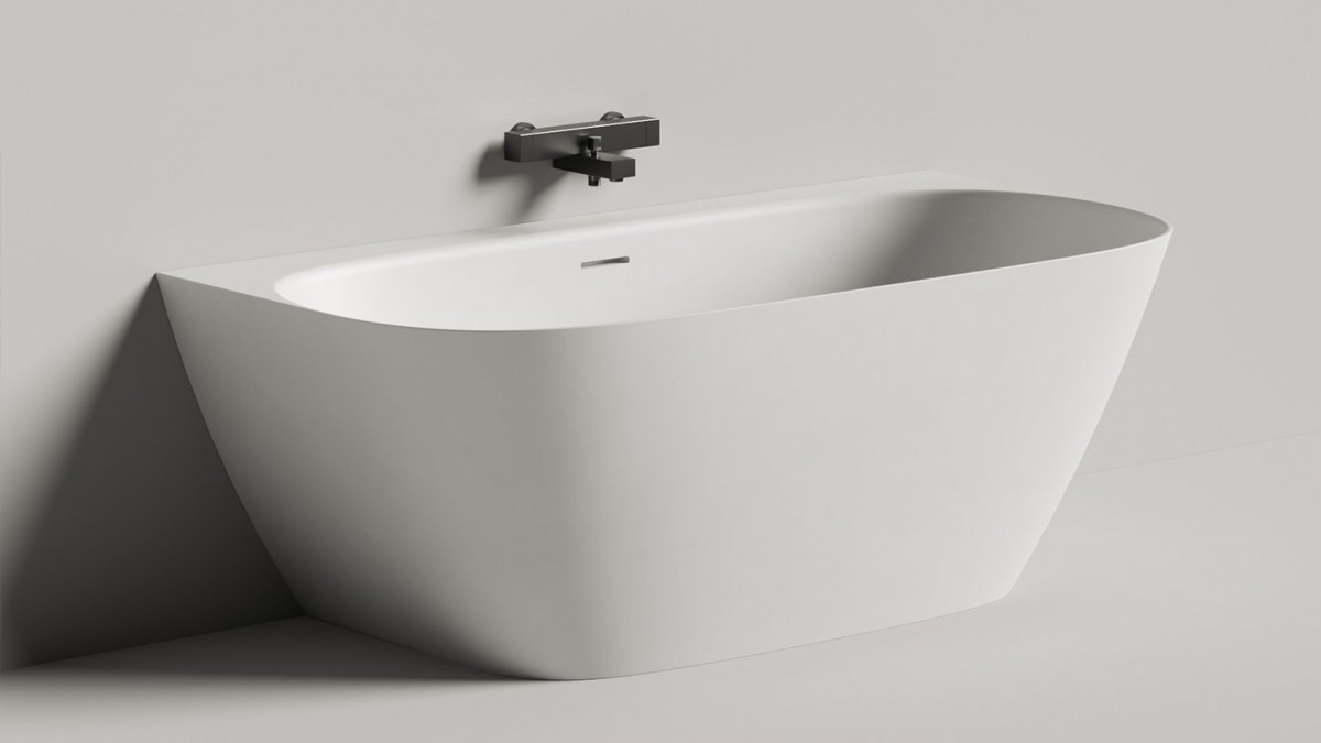 Ванна из искусственного камня Salini Sofia Wall 102517G 160x80 S-Stone, белый матовый