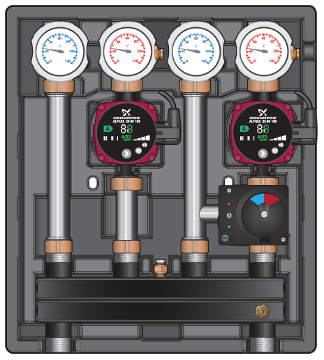 Насосная группа Meibes Kombimix UK/MK (STM) с насосом WITA HE OEM2 40/60