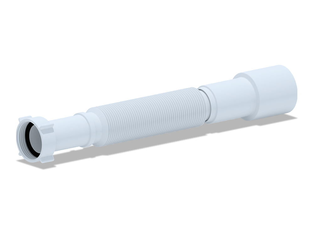 Гибкая труба АНИПласт K206 с гайкой 1 1/4 дюйма 40-50х366-776 мм (K206)